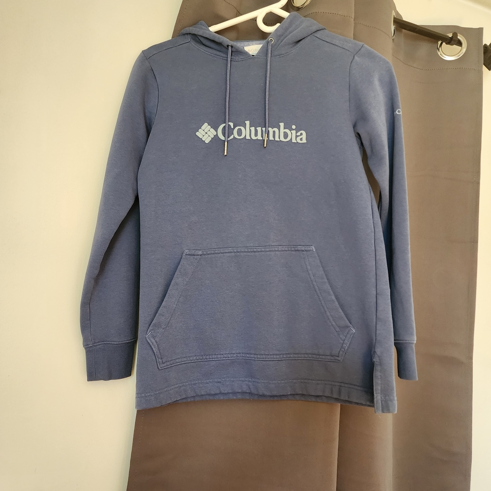 Columbia Navy Blue Fleece Pullover Hoodie
